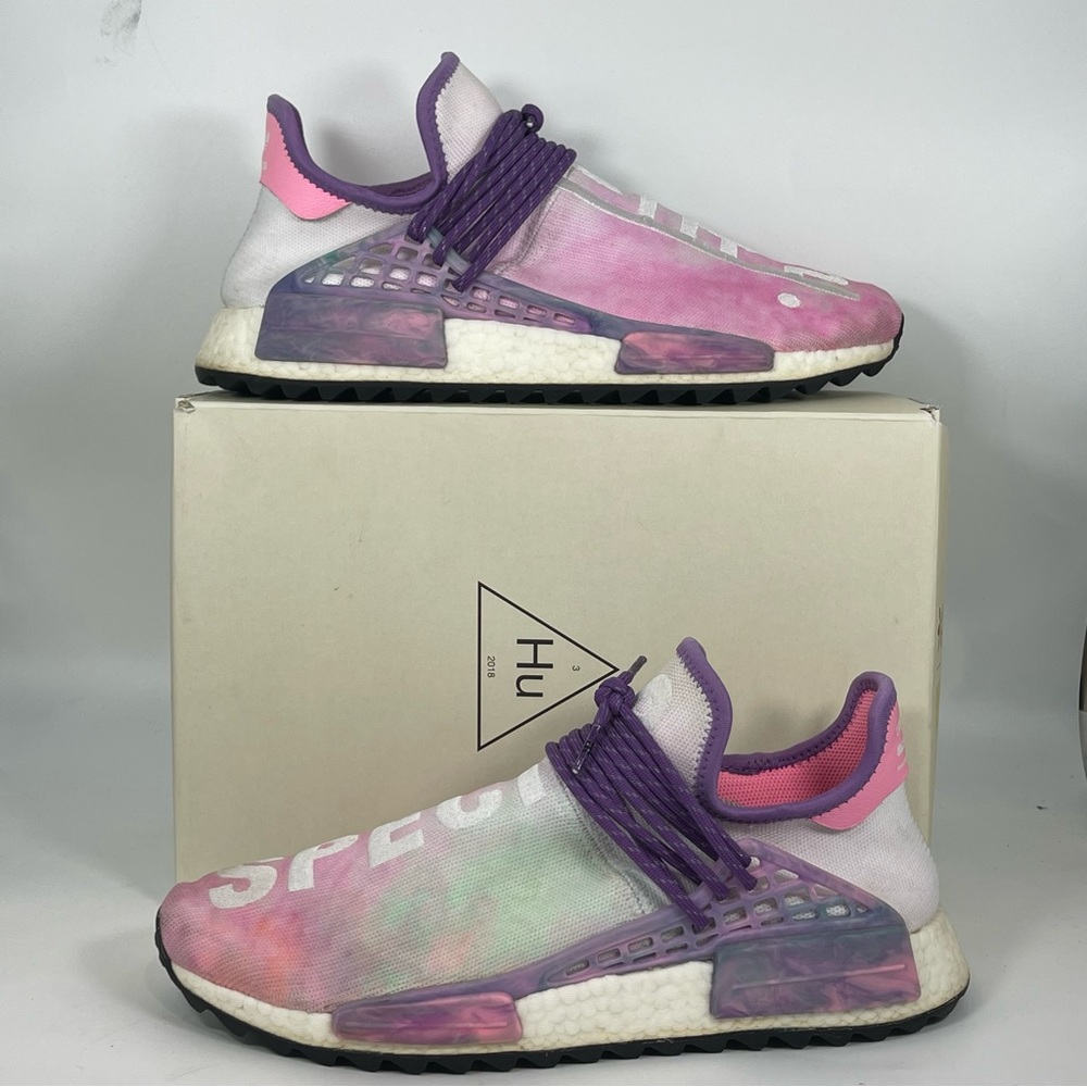 adidas NMD HU x Pharrell Williams Human Race Holi Pink Glow AC7362 Size 11.5